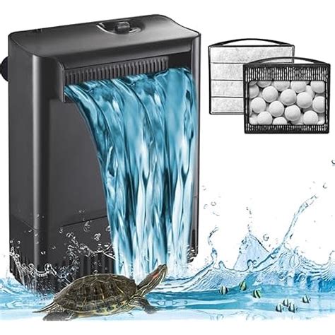 Snapklik.com : Turtle Tank Filter Aquarium Filter Power Adjustable 30 ...