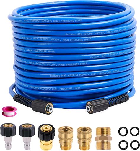 Heliwoo Kink Resistant Psi Pressure Washer Hose Ft