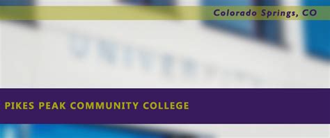 Pikes Peak Community College - Nursing Guide