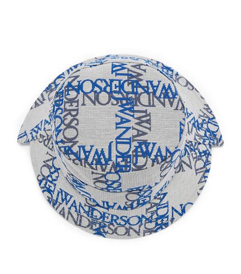 Jw Anderson Asymmetric Jacquard Logo Bucket Hat Harrods Ae