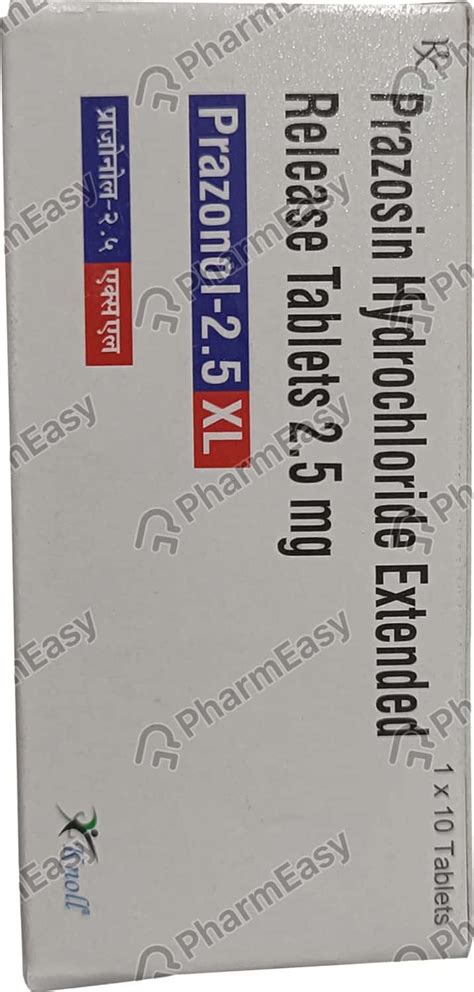 Prazonol Xl 25 Mg Tablet 10 Uses Side Effects Price And Dosage