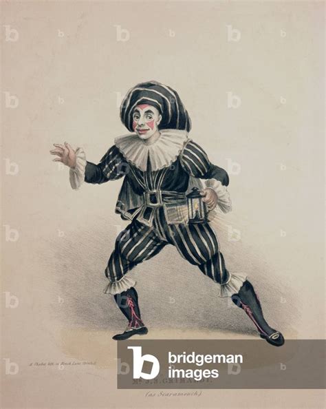 Grimaldi As Scaramouche From The Commedia Dell Arte Engraved By A