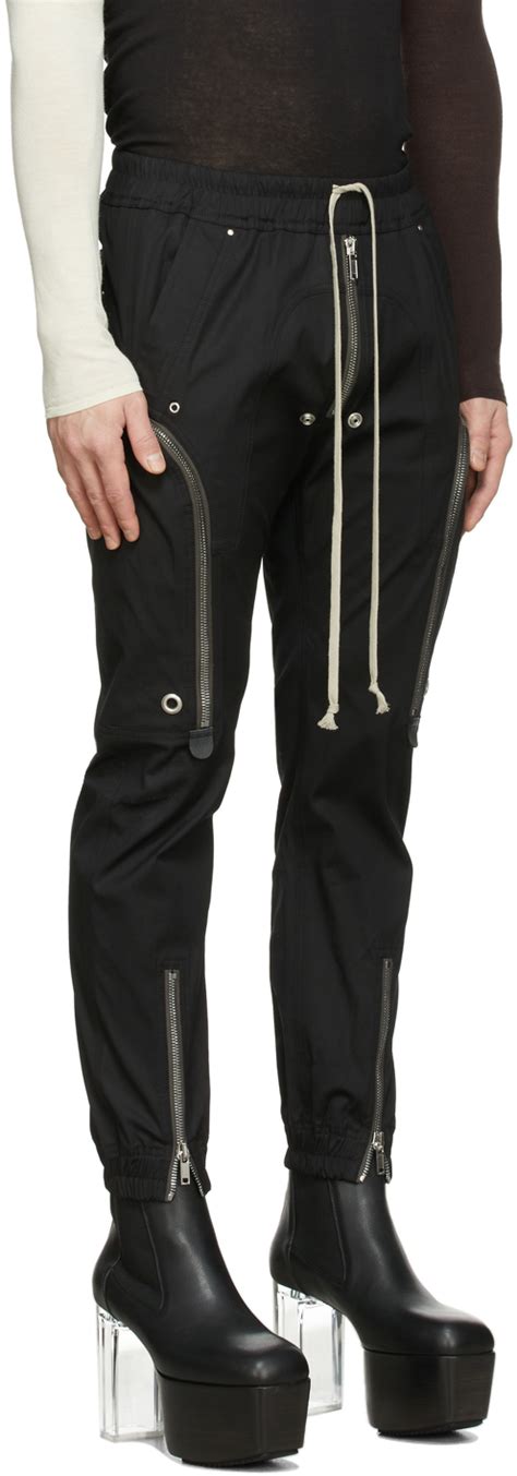 Rick Owens Black Bauhaus Cargo Pants Rick Owens