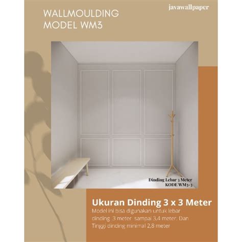 Jual Wallmoulding Lebar Dinding Meter Model Wm Lis Kayu