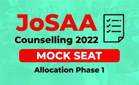 Josaa Counselling Mock Seat Allocation Phase Career Point Blog