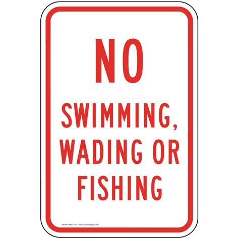 Printable No Swimming Sign