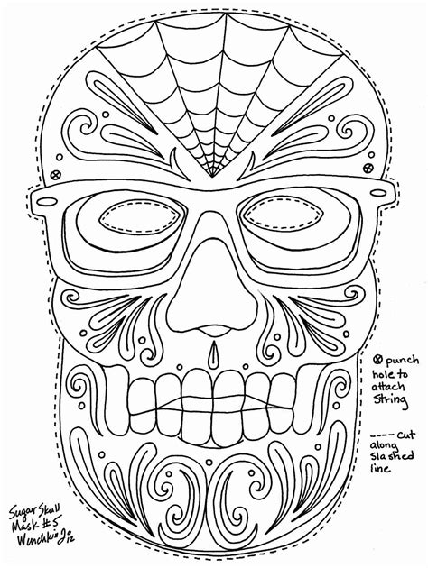 Printable Day Of The Dead Mask Template at getmaxtonblog Blog