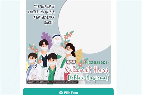 Kumpulan Link Twibbon Hari Dokter Nasional Dengan Desain Menarik