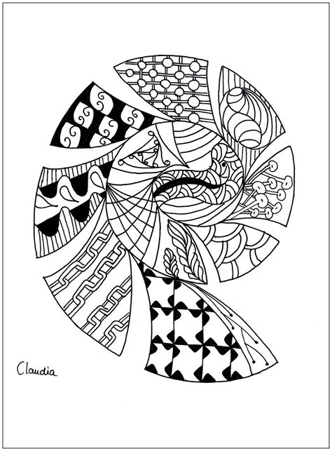 Zentangle Coloring Pages To Print At GetColorings Free Printable