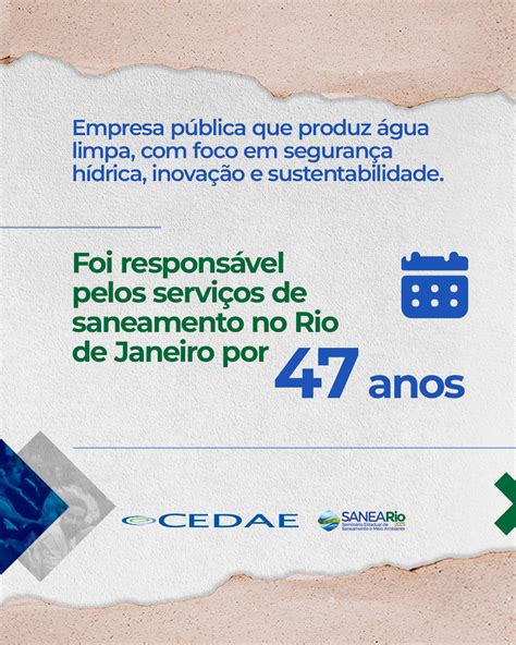 Cedae Patrocinadora Do Sanea Rio Abes Rio