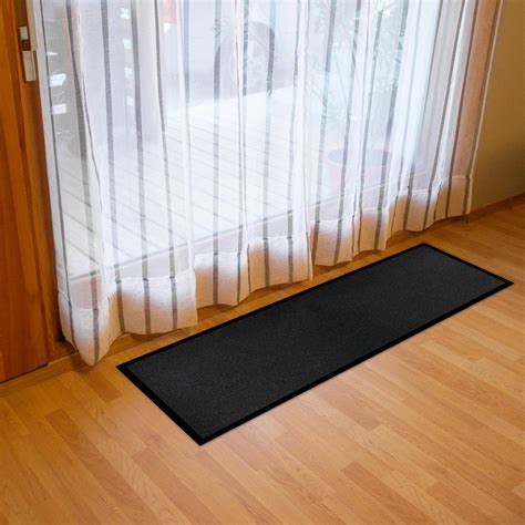 Tapis d entrée noir l 60 cm x L 160 cm Leroy Merlin