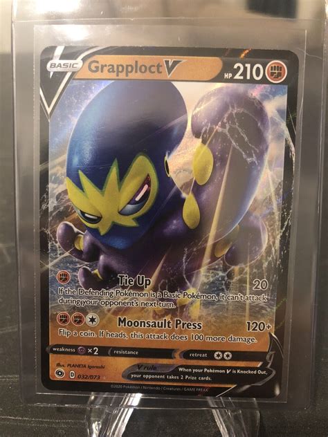 Pokémon Tcg Grapploct V Champions Path 032073 Holo Ultra Rare Ebay