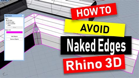 5 Tips To Avoid Creating Naked Edges In Rhino 6 Jewelry CAD Design