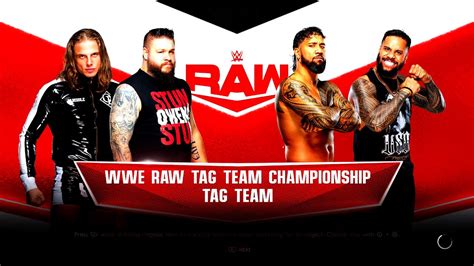 WWE Monday Night Raw Matt Riddle Kevin Owens Vs The Usos For The