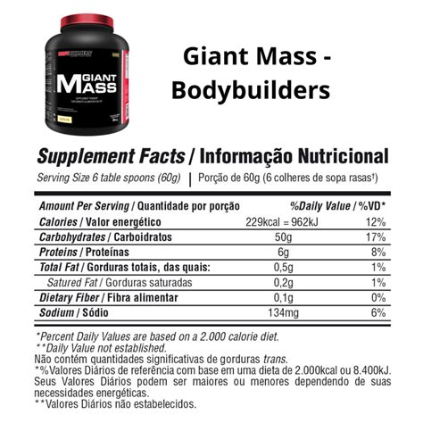 Giant Mass 3kg – Bodybuilders – Bodybuilders - Exceed Your Limits