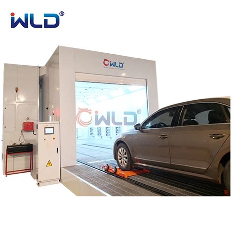 Wld Ch Spray Booth With Automatic Moving Chains Chains Paint Booth