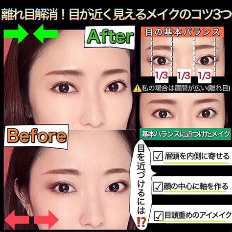 離れ目解消！目が近く見えるメイクのコツ3つ 熊谷 真理さんのブログ Cosmeアットコスメ