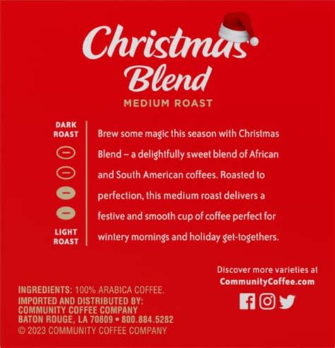 Community Coffee® Holiday Blend Medium Roast K Cup Coffee Pods 10 Ct