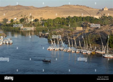 River Nile Cataract & Elephantine Island, Aswan, Egypt Stock Photo - Alamy