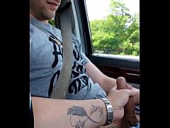 Hot Chick Jerks Hardcock Until Bigcumshot In Traffic Cum Cumshot Cum Shoots Out And She