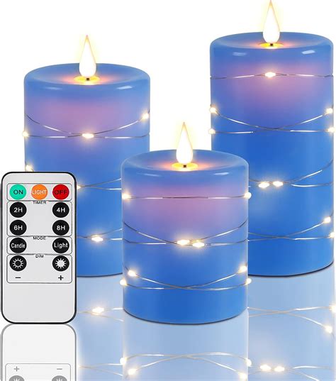 Amazon Upinmz Flickering Flameless Candles With Embedded String