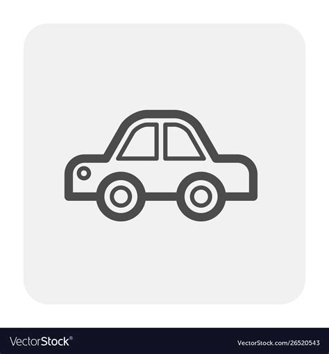 Car icon black Royalty Free Vector Image - VectorStock