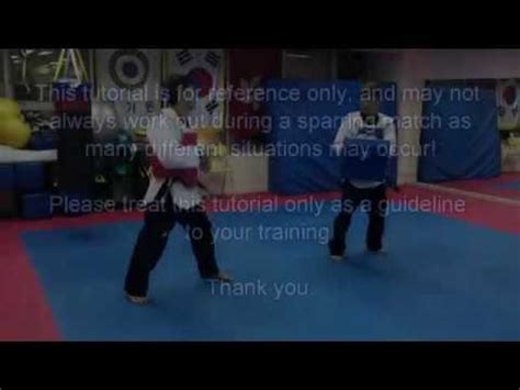 Taekwondo Sparring Tutorial 3 Double Roundhouse Kick YouTube