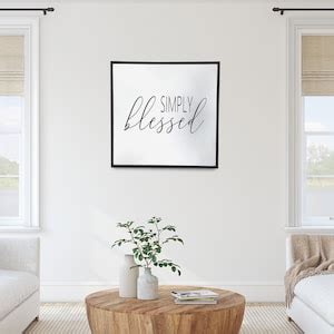 Simply Blessed Wood Sign Living Room Sign Wooden Sign Etsy