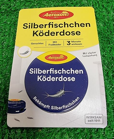 1Dose 2 5x Aeroxon GEGEN SILBERFISCHCHEN Köder Dose Köderbox