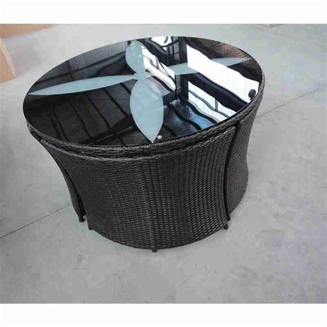 All Weather HDPE Rattan Wicker Dinner Table And Chairs FL LOGISTIC