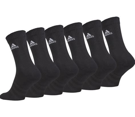 Adidas Cushioned Crew 6 Pack Strumpor Black White Köp Online Hos