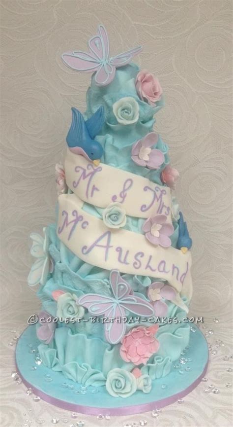 Choccywoccydoodah Inspired Lovebirds Wedding Cake