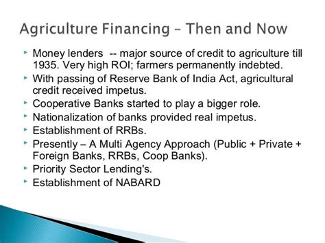 Agricultural Finance