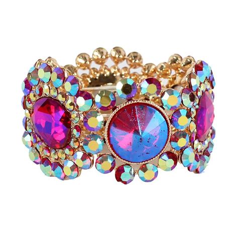 Crystal Chunky Stretch Bracelet Wholesale Fashion