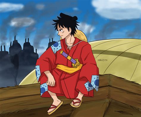 luffy in wano by harujito on DeviantArt