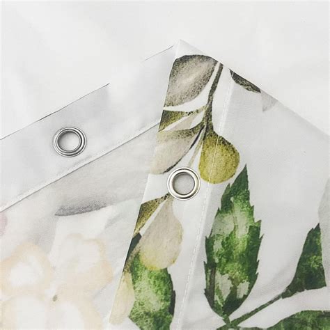 Stall Eucalyptus Leaves Shower Curtain Sage Green Watercolor Plant