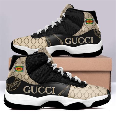 Gucci Logo Air Jordan 11 Sneakers Shoes Hot Ts For Men Women Jd11 Sneakers Fashion Gucci