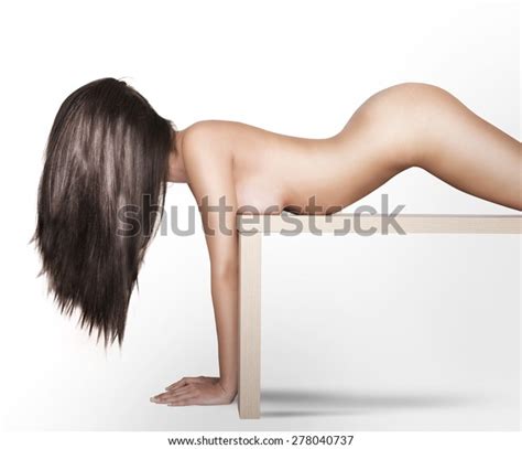 Nude Woman Model Posing On Table Stock Photo 278040737 Shutterstock