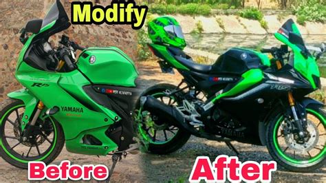 Before And After R15v4 👍🏍️🏍️🏍️yamaha Viral R15v4 Youtube