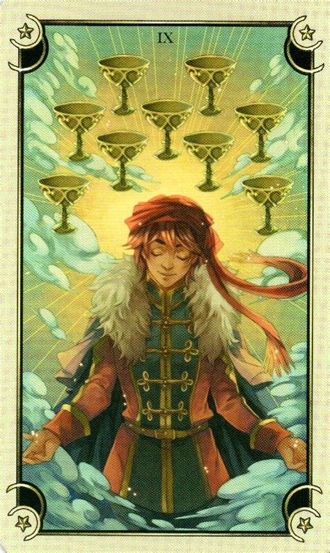 9 Чаш Таро Семи Звезд Mystical Manga Tarot | Таро, Карты таро, Карта