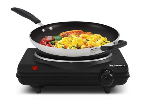 Buy Elite Gourmet ESB 301BF Countertop Single Cast Iron Burner 1000 Watts Electric Hot Plate