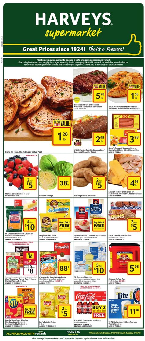 Harveys Supermarket Ad Circular 0120 01262021 Rabato