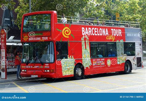 Barcelona City Tour Bus editorial image. Image of travel - 21161790