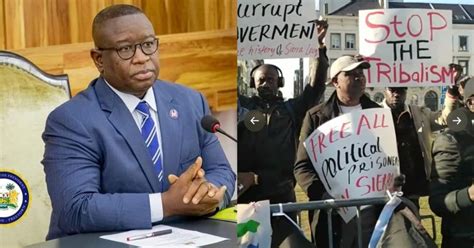 Breaking Sierra Leoneans Protest Against Bios Government In Belgium