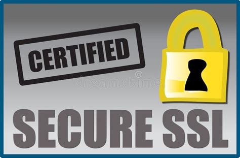 Secure SSL logo stock vector. Illustration of encrypt - 7709540