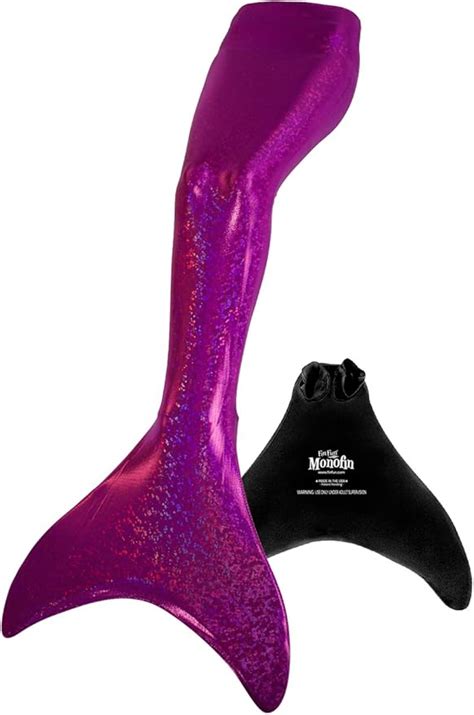 Fin Fun Sparkle Mermaid Tails With Monofin For Swimming Kid And Adult