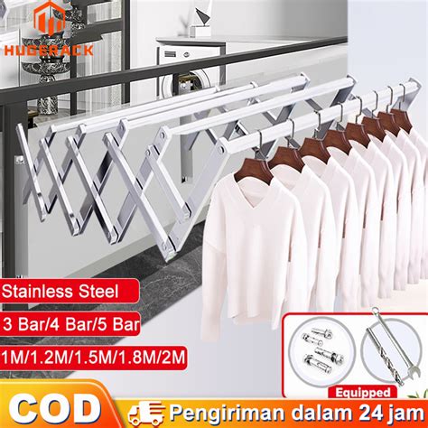 Jual Jemuran Dinding Lipat Stainless Jemuran Baju Dinding Cm Jemuran