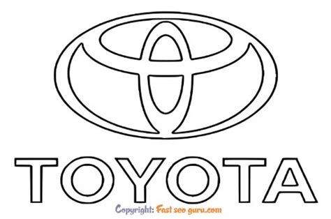 Toyota logo coloring pages - Free Kids Coloring Pages Printable