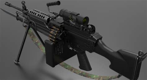 M249 Light Machine Gun LMG in Weapons - UE Marketplace