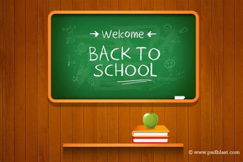 Vector Back to school Background (PSD) Free PSD Download | FreeImages